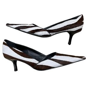 SOLD — Pony Hair Kitten Heels